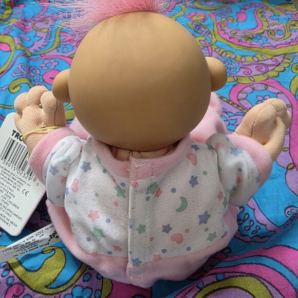 Russ Troll Kidz “Gaa Gaa” Baby Troll Doll NWT 1990s Pink Outfit - Picture 8 of 9